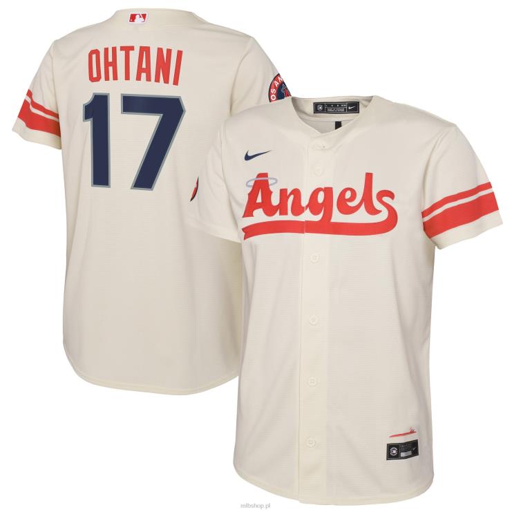 Los Angeles Angels Shohei Ohtani Nike kremowa replika koszulki gracza 2022 City Connect młodzież 0J02V388 MLB Jerseys