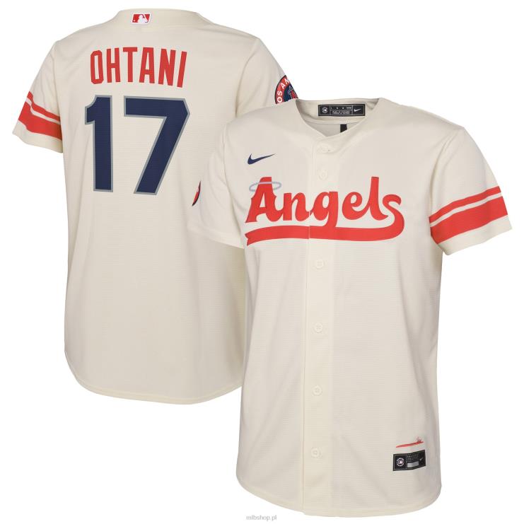 Los Angeles Angels Shohei Ohtani Nike kremowa replika koszulki gracza 2022 City Connect przedszkole 0J02V889 MLB Jerseys
