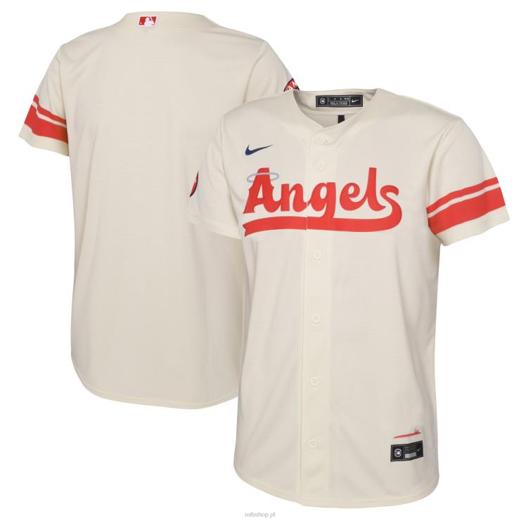 Replika koszulki Nike Los Angeles Angels 2022 City Connect w kolorze kremowym Dziecko 0J02V1483 MLB Jerseys