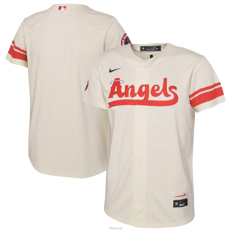 Replika koszulki Nike Los Angeles Angels 2022 City Connect w kolorze kremowym maluch 0J02V1546 MLB Jerseys