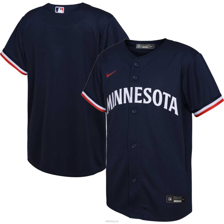 granatowa replika alternatywnej koszulki drużyny Nike Minnesota Twins młodzież 0J02V1459 MLB Jerseys
