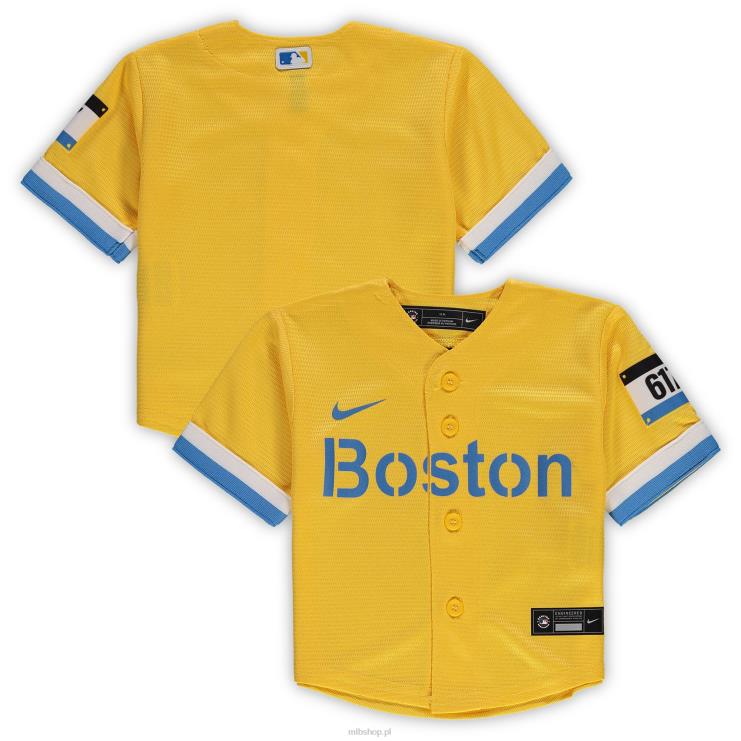 Replika koszulki Nike Gold City Connect Boston Red Sox Dziecko 0J02V1474 MLB Jerseys