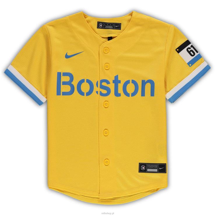 Replika koszulki drużyny Boston Red Sox Nike Gold City Connect przedszkole 0J02V1405 MLB Jerseys