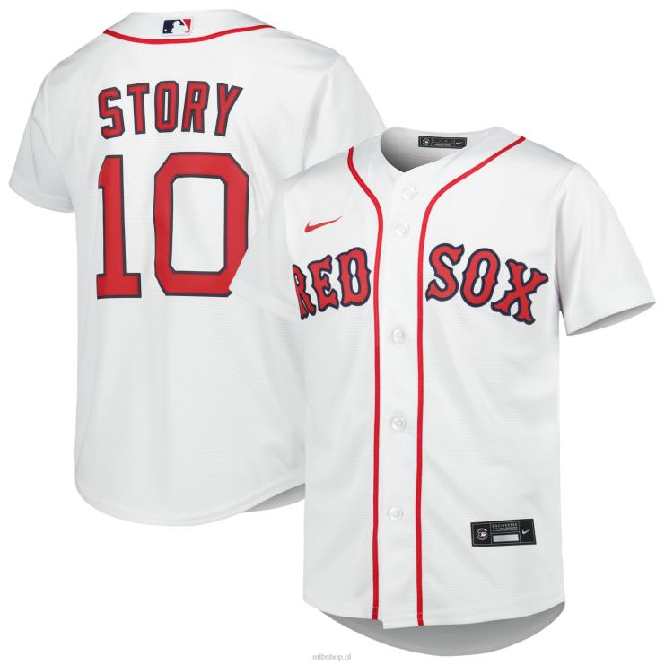 biała replika domowej koszulki gracza boston red sox trevor story nike młodzież 0J02V826 MLB Jerseys