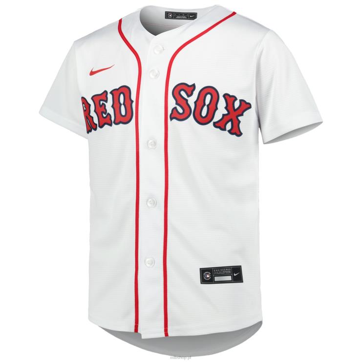 biała replika domowej koszulki gracza boston red sox trevor story nike młodzież 0J02V826 MLB Jerseys