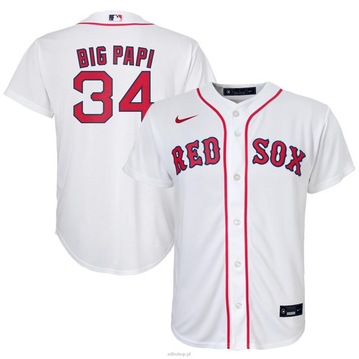 biała replika koszulki gracza boston red sox david ortiz nike młodzież 0J02V718 MLB Jerseys