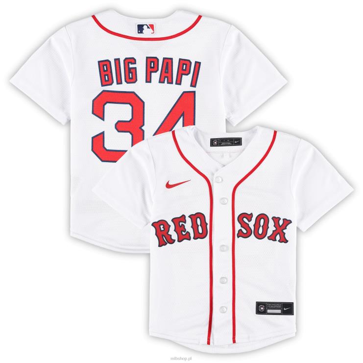 biała replika koszulki zawodnika boston red sox david ortiz 2022 Hall of Fame przedszkole 0J02V1057 MLB Jerseys