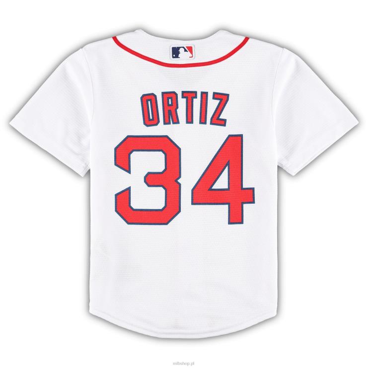 boston red sox david ortiz biała replika koszulki zespołu Hall of Fame 2022 przedszkole 0J02V1130 MLB Jerseys