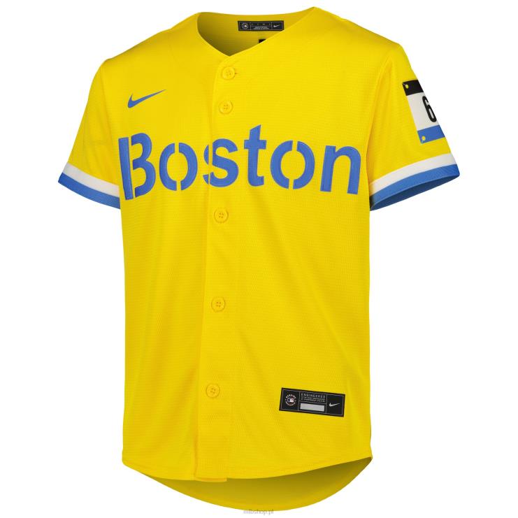 replika koszulki gracza boston red sox trevor story nike gold city connect młodzież 0J02V1398 MLB Jerseys