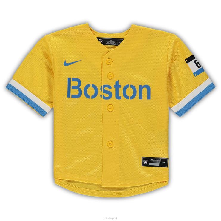 replika koszulki nike gold city connect boston red sox xander bogaerts Dziecko 0J02V1276 MLB Jerseys