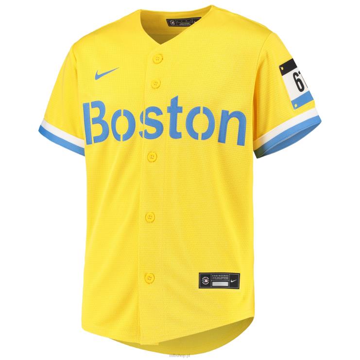 replika koszulki zawodnika nike gold city connect boston red sox rafael devers młodzież 0J02V849 MLB Jerseys