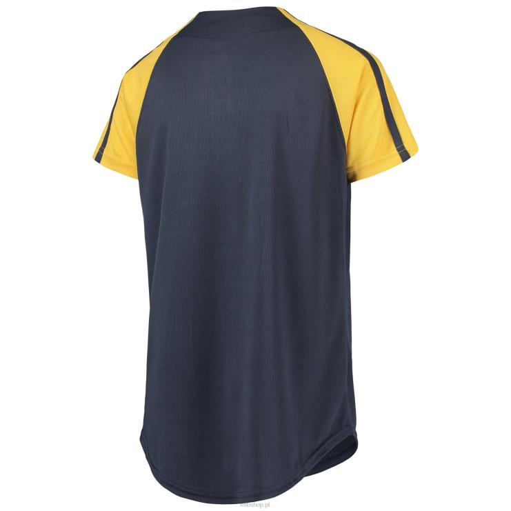 Milwaukee brewers ma naszytą koszulkę z logo drużyny marynarki wojennej młodzież 0J02V1446 MLB Jerseys