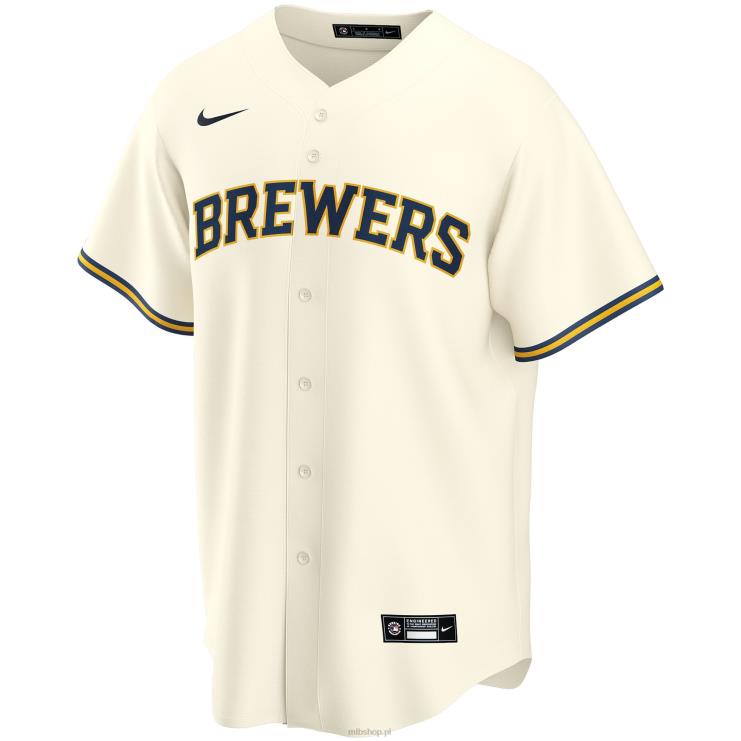 Milwaukee brewers nike kremowa replika domowej koszulki na zamówienie młodzież 0J02V1189 MLB Jerseys