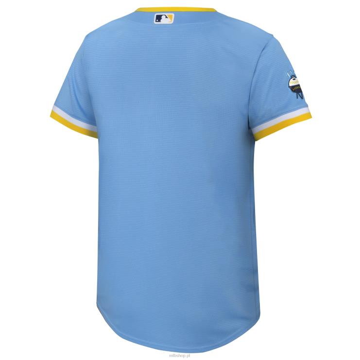 Replika koszulki drużyny Milwaukee brewers Nike Powder Blue 2022 City Connect młodzież 0J02V1287 MLB Jerseys