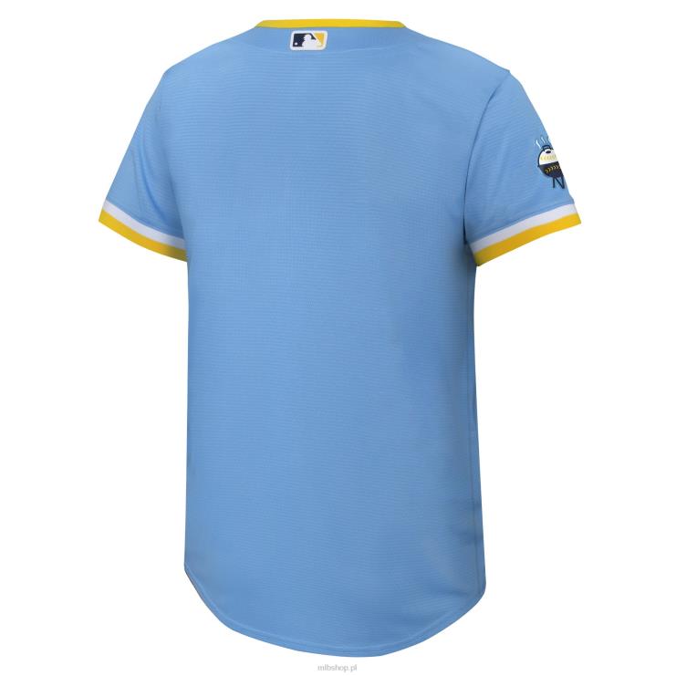Replika koszulki drużyny Milwaukee brewers Nike Powder Blue 2022 City Connect maluch 0J02V1257 MLB Jerseys