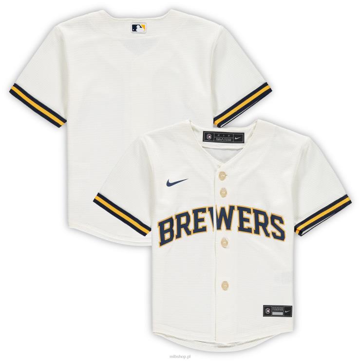 kremowa replika koszulki drużyny Milwaukee brewers nike maluch 0J02V1582 MLB Jerseys