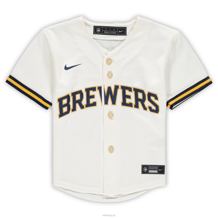 kremowa replika koszulki drużyny Milwaukee brewers nike maluch 0J02V1582 MLB Jerseys