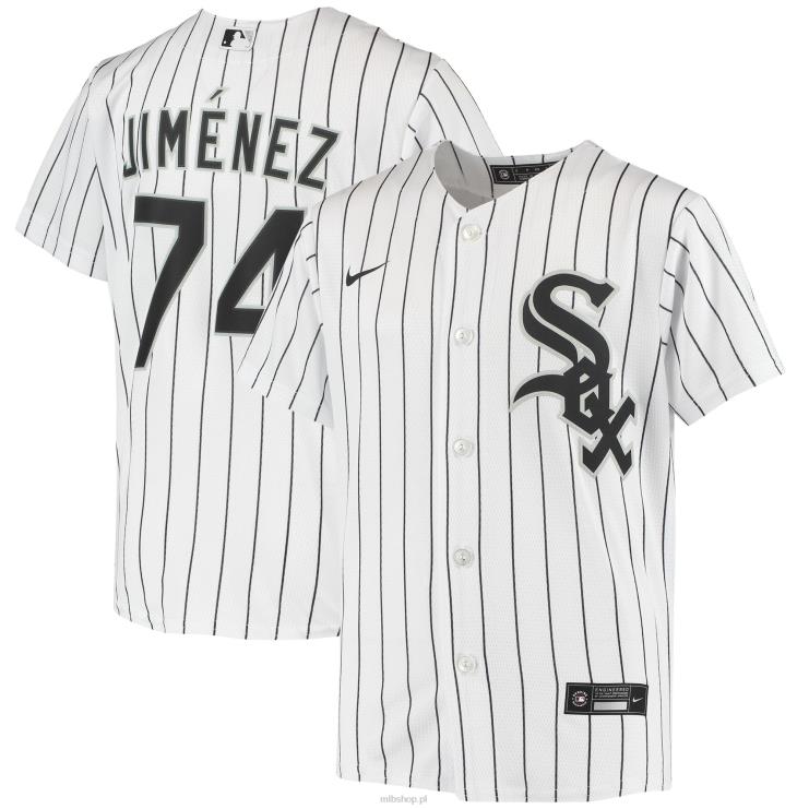 biała domowa replika koszulki gracza chicago white sox eloy jimenez nike młodzież 0J02V1201 MLB Jerseys