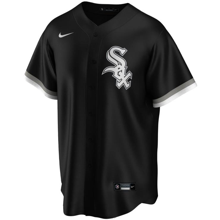 czarna replika koszulki gracza Chicago White Sox Yoan Moncada Nike młodzież 0J02V1206 MLB Jerseys