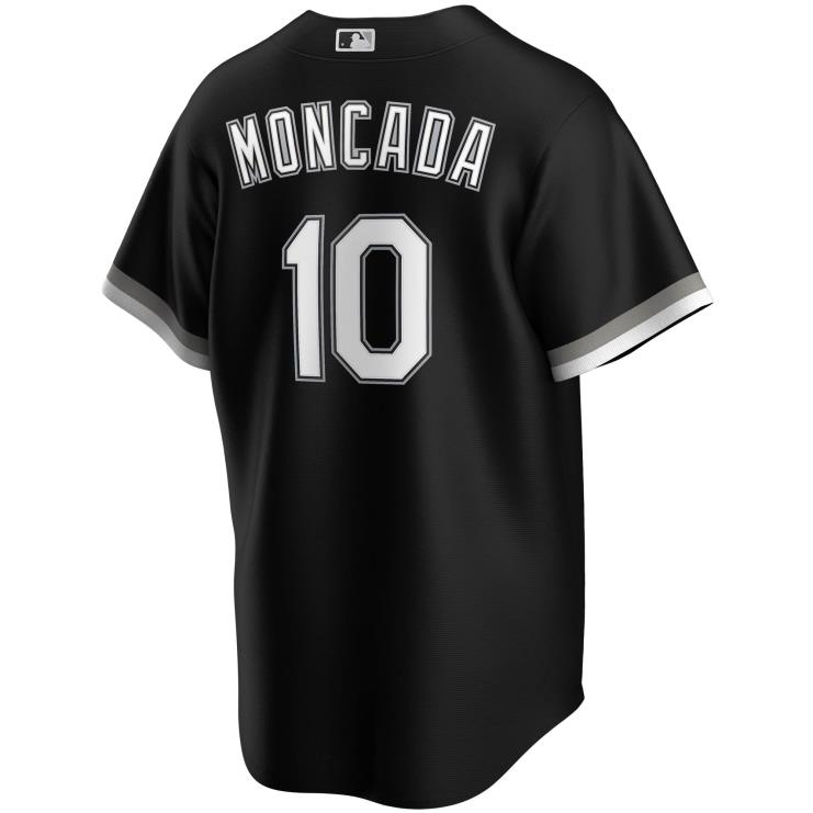 czarna replika koszulki gracza Chicago White Sox Yoan Moncada Nike młodzież 0J02V1206 MLB Jerseys