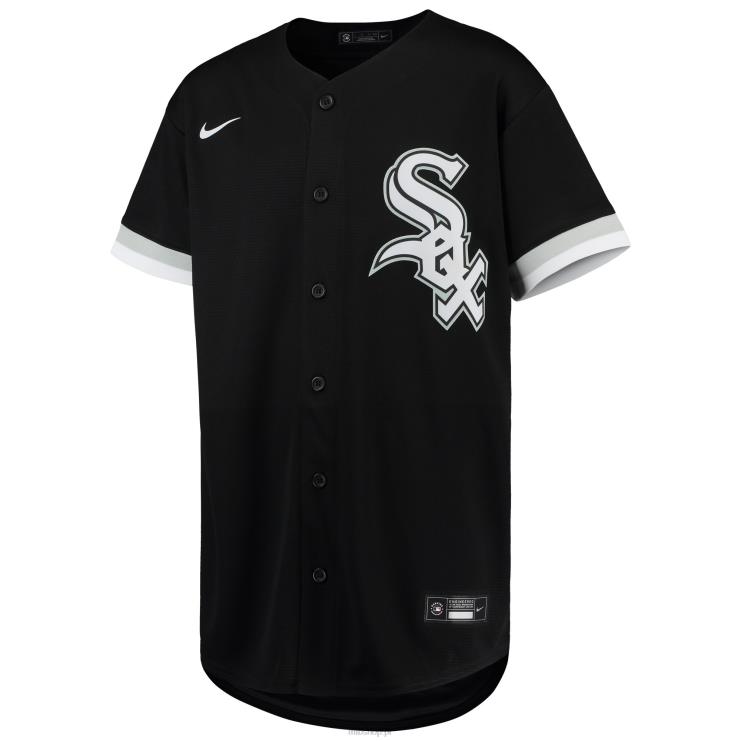 czarna replika koszulki gracza chicago white sox eloy jimenez nike młodzież 0J02V1359 MLB Jerseys