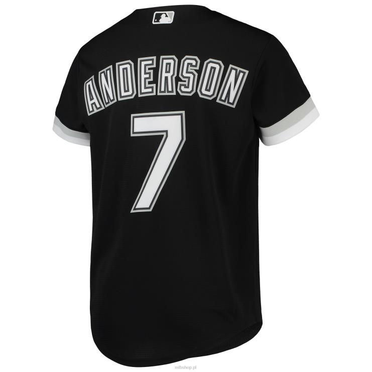 czarna replika koszulki gracza chicago white sox tim anderson nike młodzież 0J02V625 MLB Jerseys