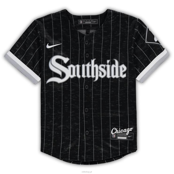 czarno-szara replika koszulki drużyny Nike Chicago White Sox City Connect przedszkole 0J02V1419 MLB Jerseys
