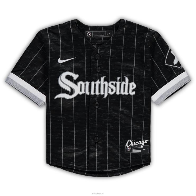 czarno-szara replika koszulki nike chicago white sox city connect Dziecko 0J02V1312 MLB Jerseys