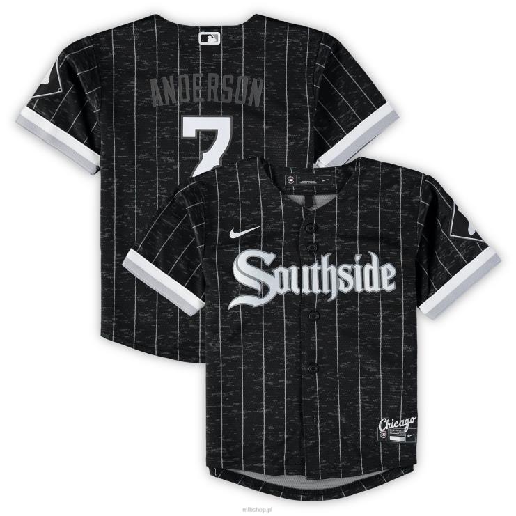 replika koszulki Nike Black City Connect Chicago White Sox Tim Anderson Dziecko 0J02V1348 MLB Jerseys