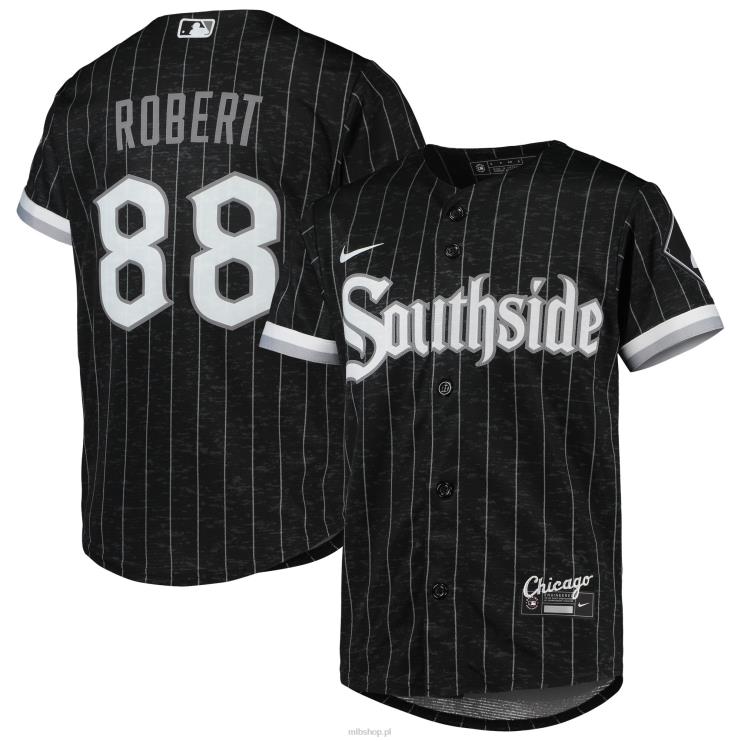 replika koszulki gracza chicago white sox luis robert nike w kolorze czarnym/antracytowym city connect młodzież 0J02V1463 MLB Jerseys
