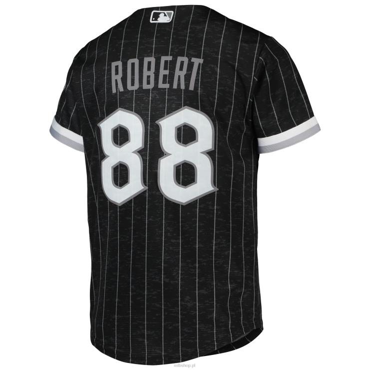 replika koszulki gracza chicago white sox luis robert nike w kolorze czarnym/antracytowym city connect młodzież 0J02V1463 MLB Jerseys