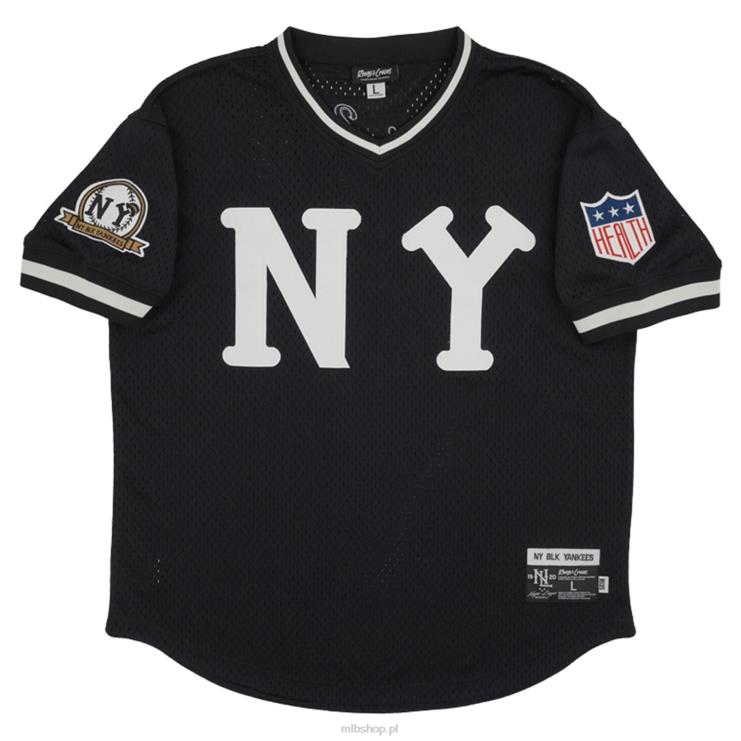 czarna replika koszulki New York Yankees z dekoltem w szpic młodzież 0J02V1543 MLB Jerseys
