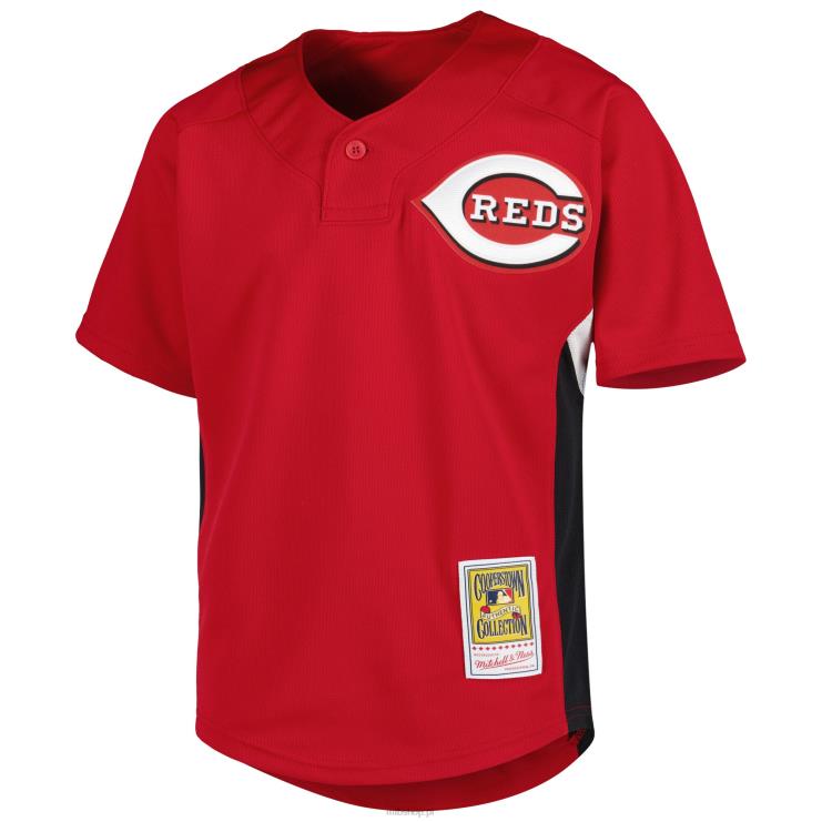 cincinnati reds ken griffey jr. Mitchell & ness czerwona koszulka treningowa z kolekcji Cooperstown młodzież 0J02V961 MLB Jerseys