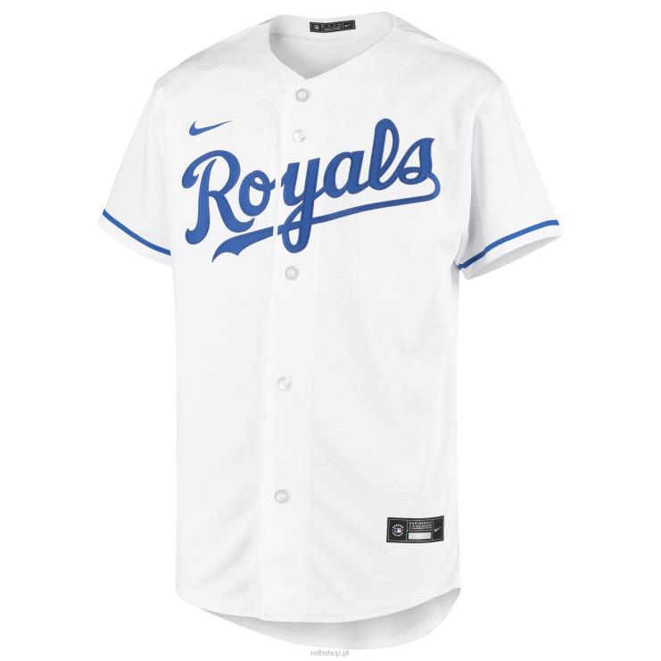 biała replika domowej koszulki drużyny nike kansas city royals nike młodzież 0J02V1407 MLB Jerseys