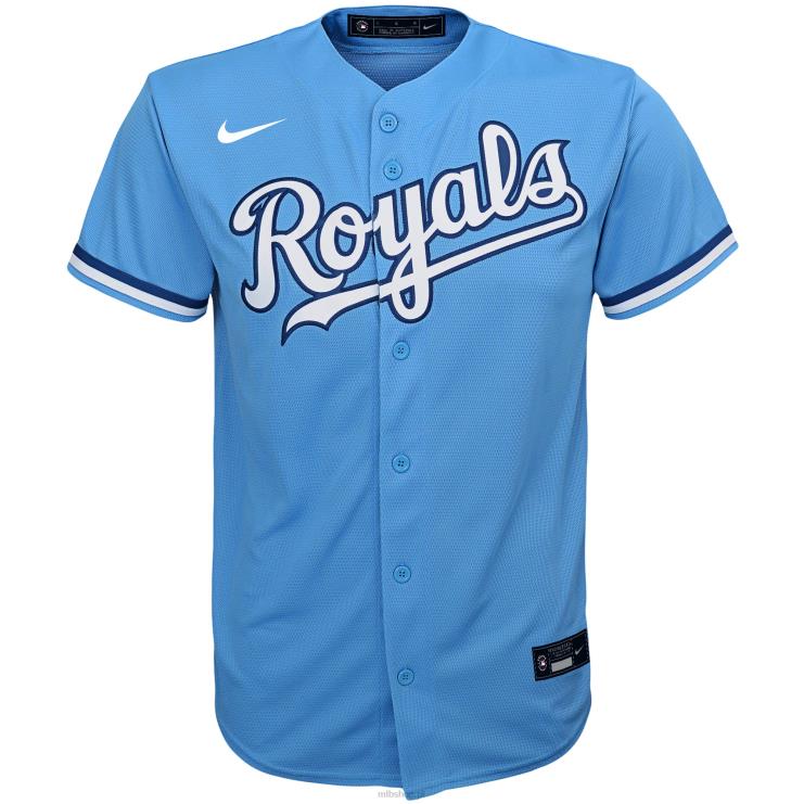 jasnoniebieska replika koszulki drużyny Kansas City Royals Nike młodzież 0J02V1231 MLB Jerseys