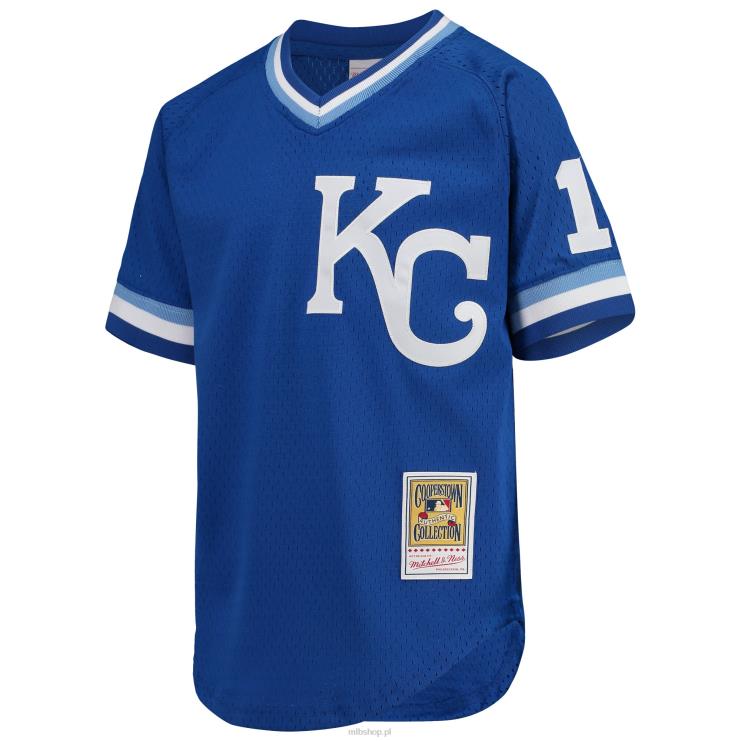 kansas city royals bo jackson mitchell & ness royal cooperstown kolekcja siatkowa koszulka do ćwiczeń mrugnięcia młodzież 0J02V1063 MLB Jerseys