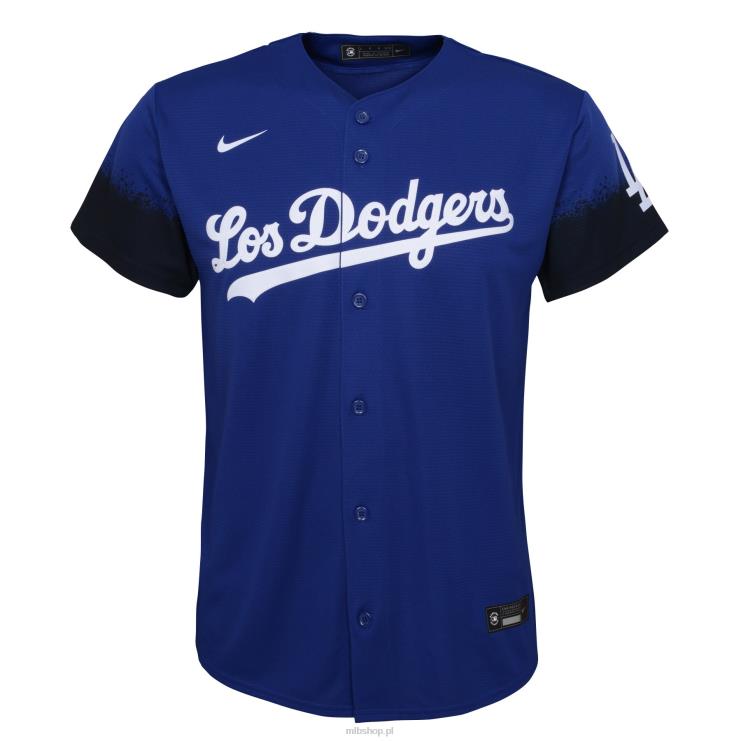 replika koszulki Nike Royal City Connect Los Angeles Dodgers młodzież 0J02V1530 MLB Jerseys