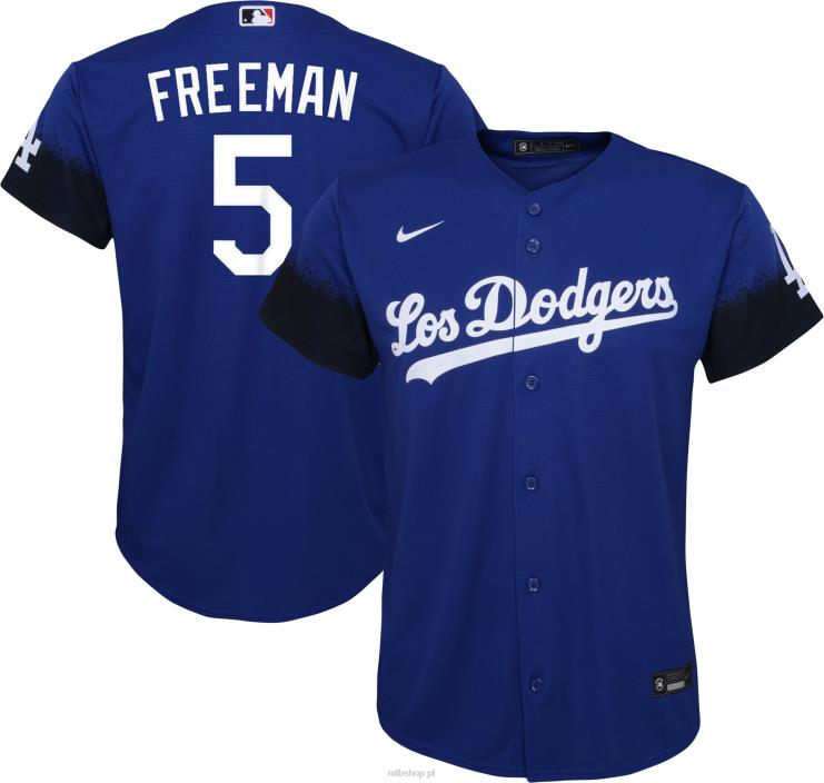 replika koszulki gracza Los Angeles Dodgers Freddie Freeman Nike Royal City Connect młodzież 0J02V1175 MLB Jerseys