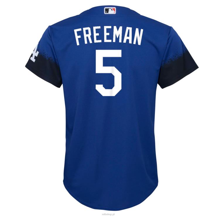 replika koszulki gracza Los Angeles Dodgers Freddie Freeman Nike Royal City Connect młodzież 0J02V1175 MLB Jerseys