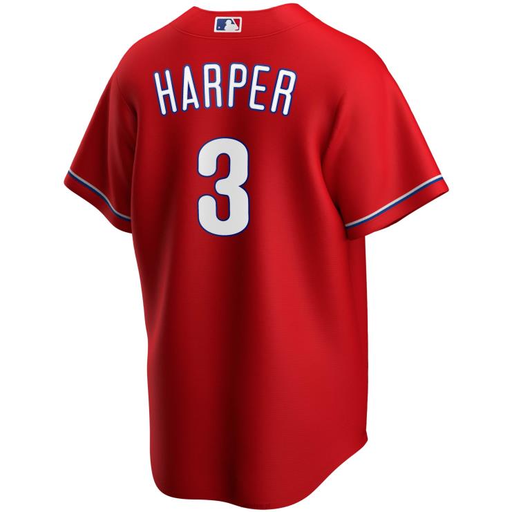 philadelphia phillies bryce harper nike czerwona replika alternatywnej koszulki gracza młodzież 0J02V217 MLB Jerseys