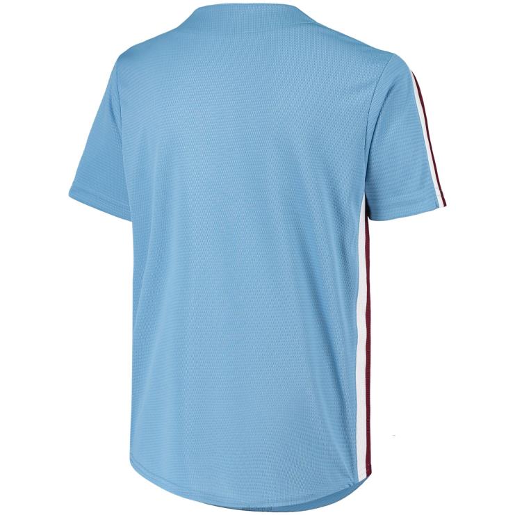 philadelphia phillies koszulka nike w kolorze jasnoniebieskim z kolekcji road cooperstown młodzież 0J02V1573 MLB Jerseys