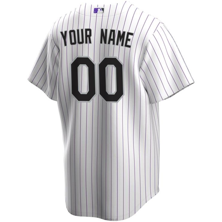 biała koszulka nike colorado rockies replika domu na zamówienie młodzież 0J02V1336 MLB Jerseys