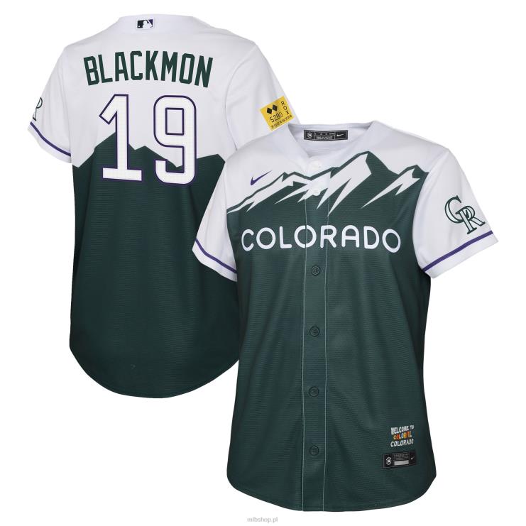 kolorado rockies charlie blackmon nike zielona replika koszulki gracza 2022 city connect młodzież 0J02V1323 MLB Jerseys