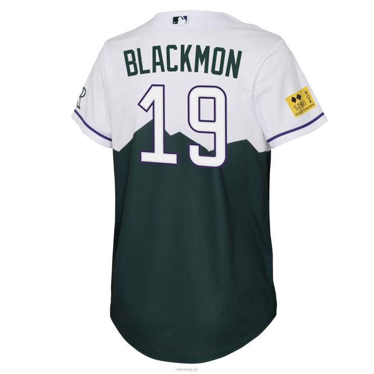 kolorado rockies charlie blackmon nike zielona replika koszulki gracza 2022 city connect młodzież 0J02V1323 MLB Jerseys