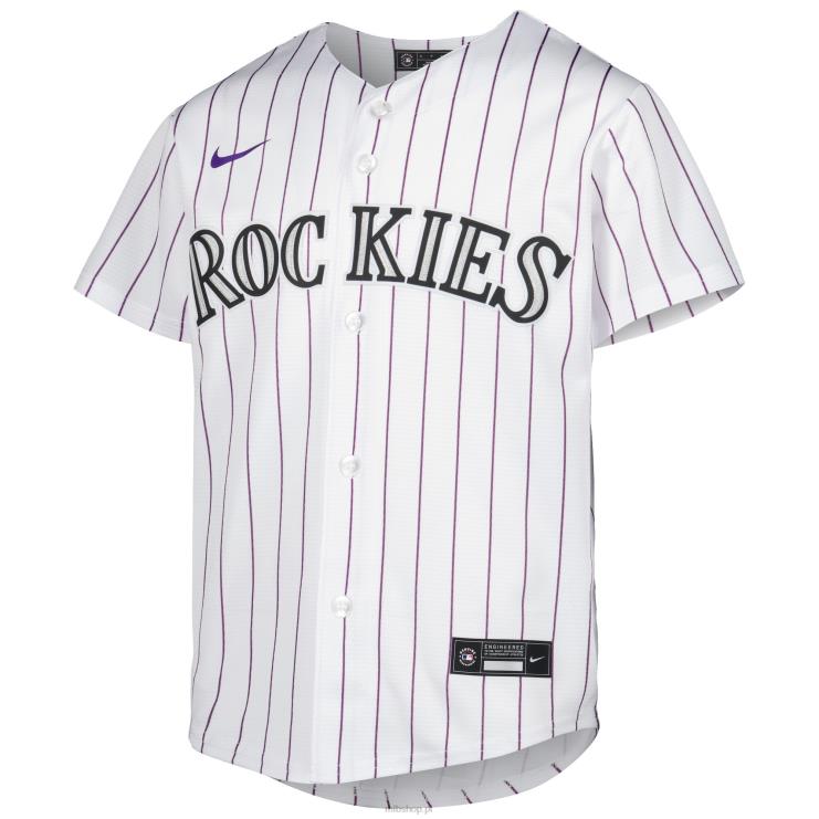 kolorado rockies kris bryant nike biała replika domowej koszulki gracza młodzież 0J02V1023 MLB Jerseys