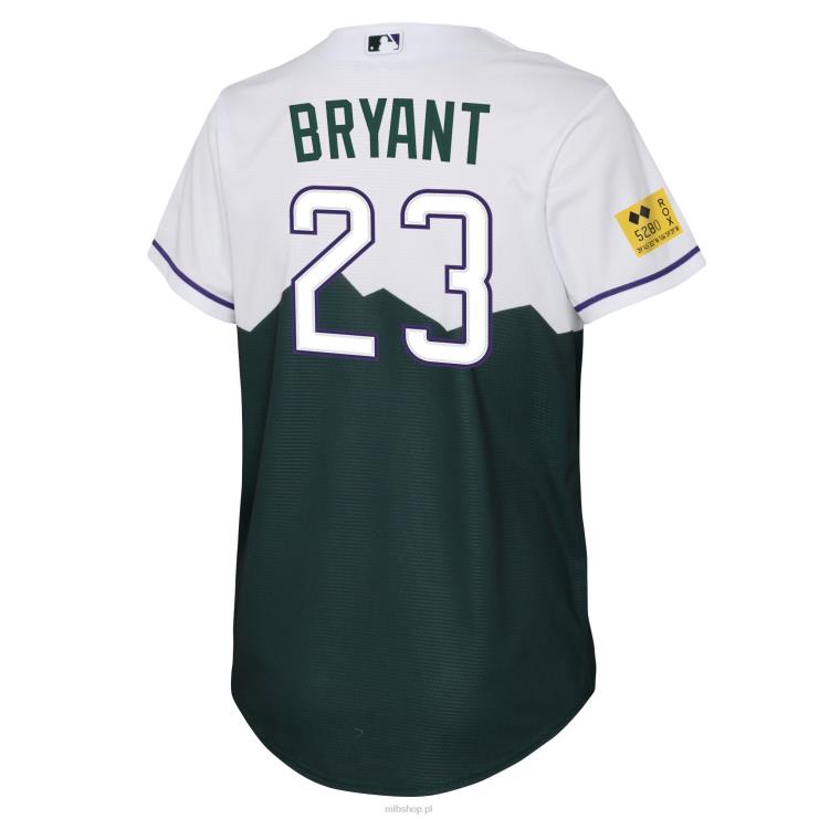 kolorado rockies kris bryant nike zielona replika koszulki gracza 2022 city connect młodzież 0J02V1306 MLB Jerseys