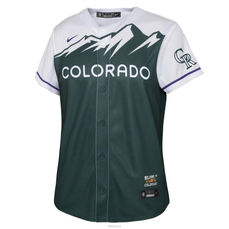 replika koszulki zespołu colorado rockies nike green 2022 city connect młodzież 0J02V1403 MLB Jerseys