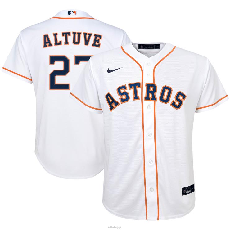 biała domowa replika koszulki houston astros jose altuve nike młodzież 0J02V322 MLB Jerseys