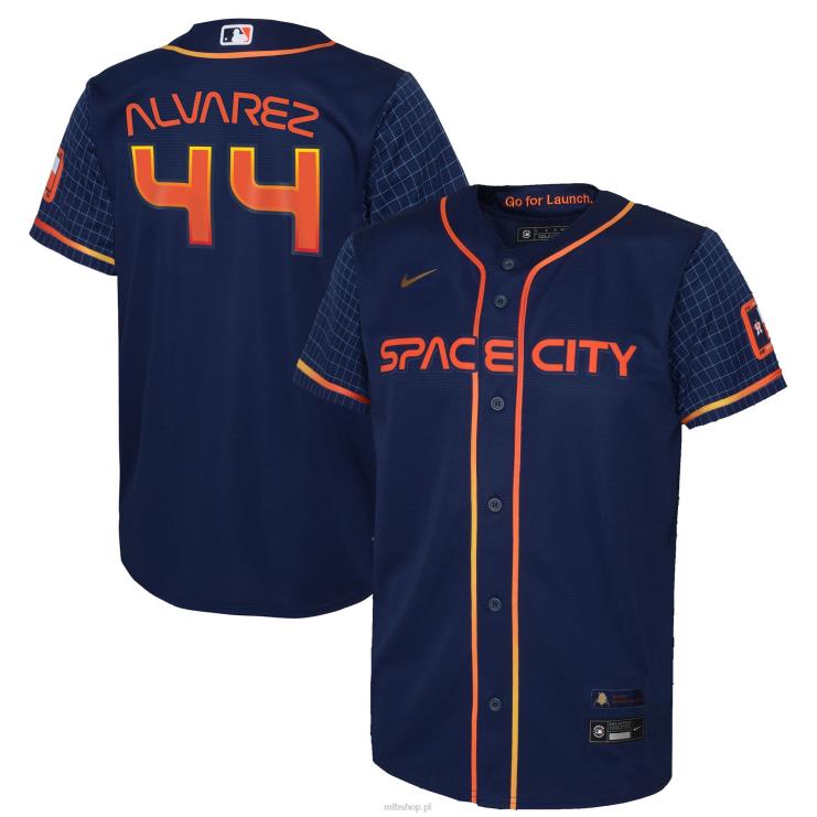 houston astros yordan alvarez nike granatowa 2022 city connect replika koszulki gracza młodzież 0J02V391 MLB Jerseys