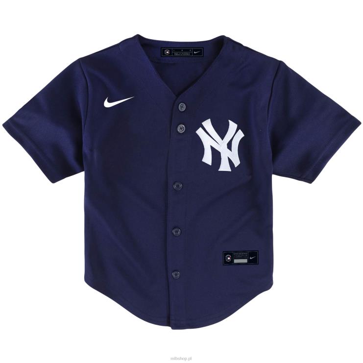 granatowa replika koszulki zespołu New York Yankees Nike maluch 0J02V1533 MLB Jerseys